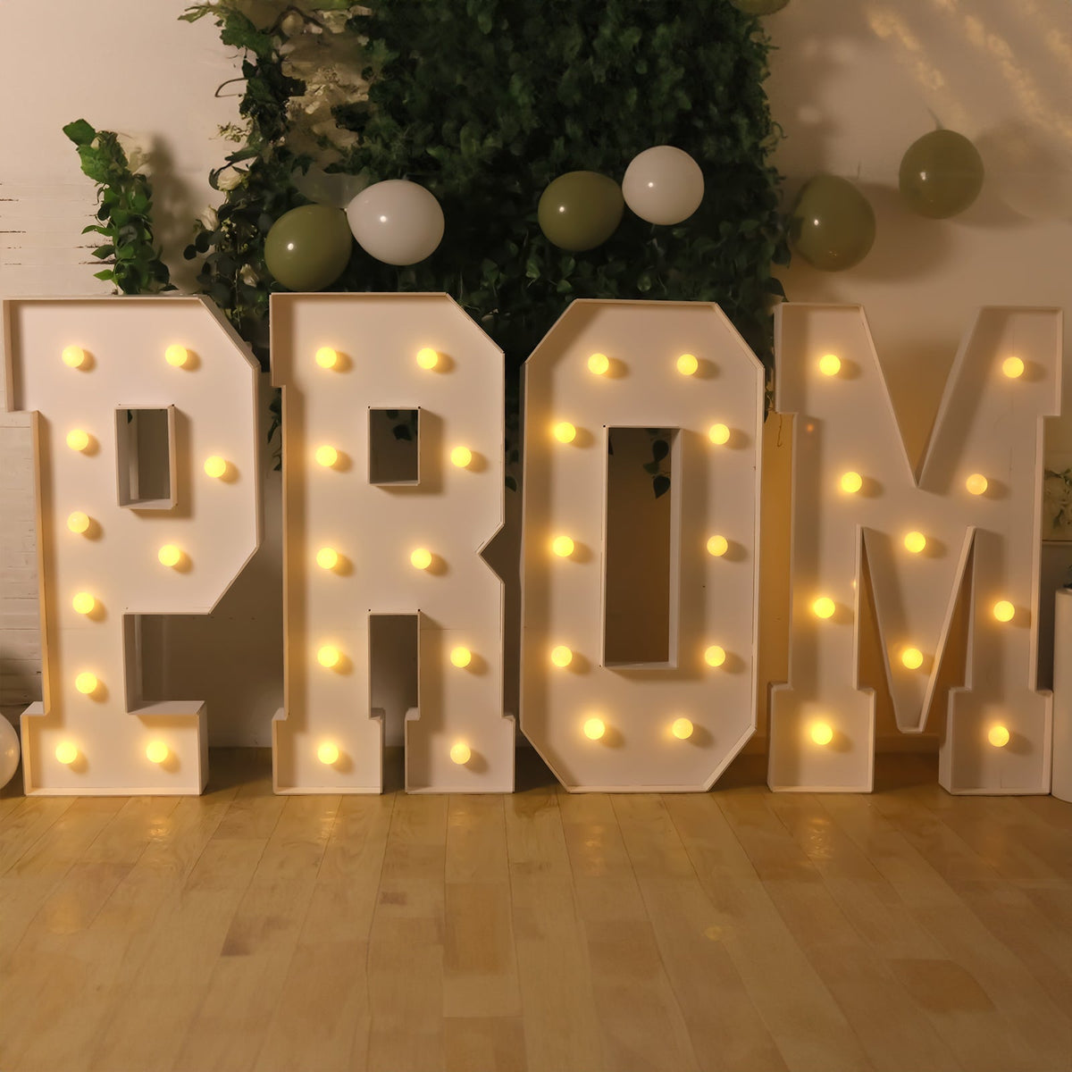 Giant LED Marquee Light Up Letter M 4ft White