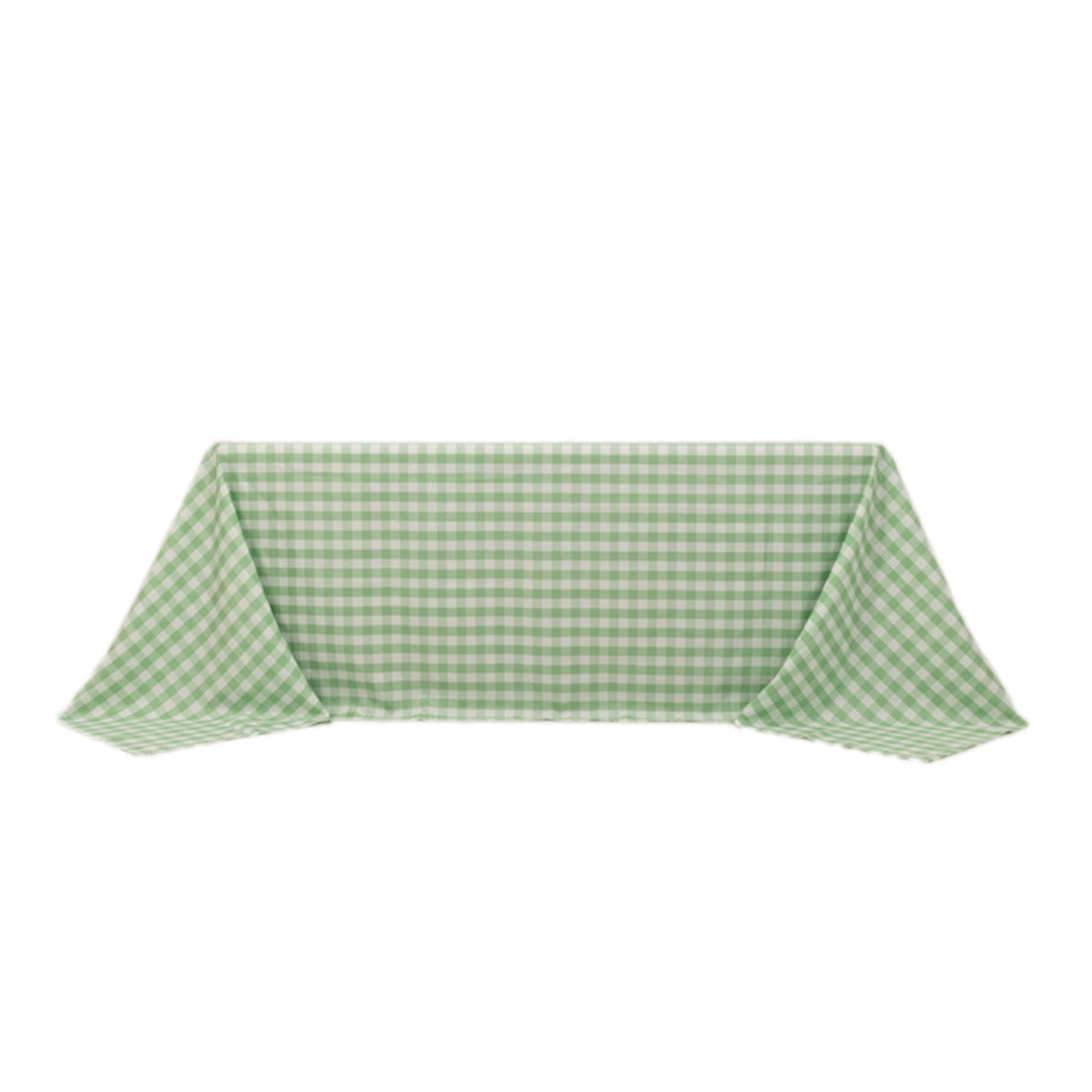 Polyester 90x132 Inch Rectangle Tablecloth White Sage Green